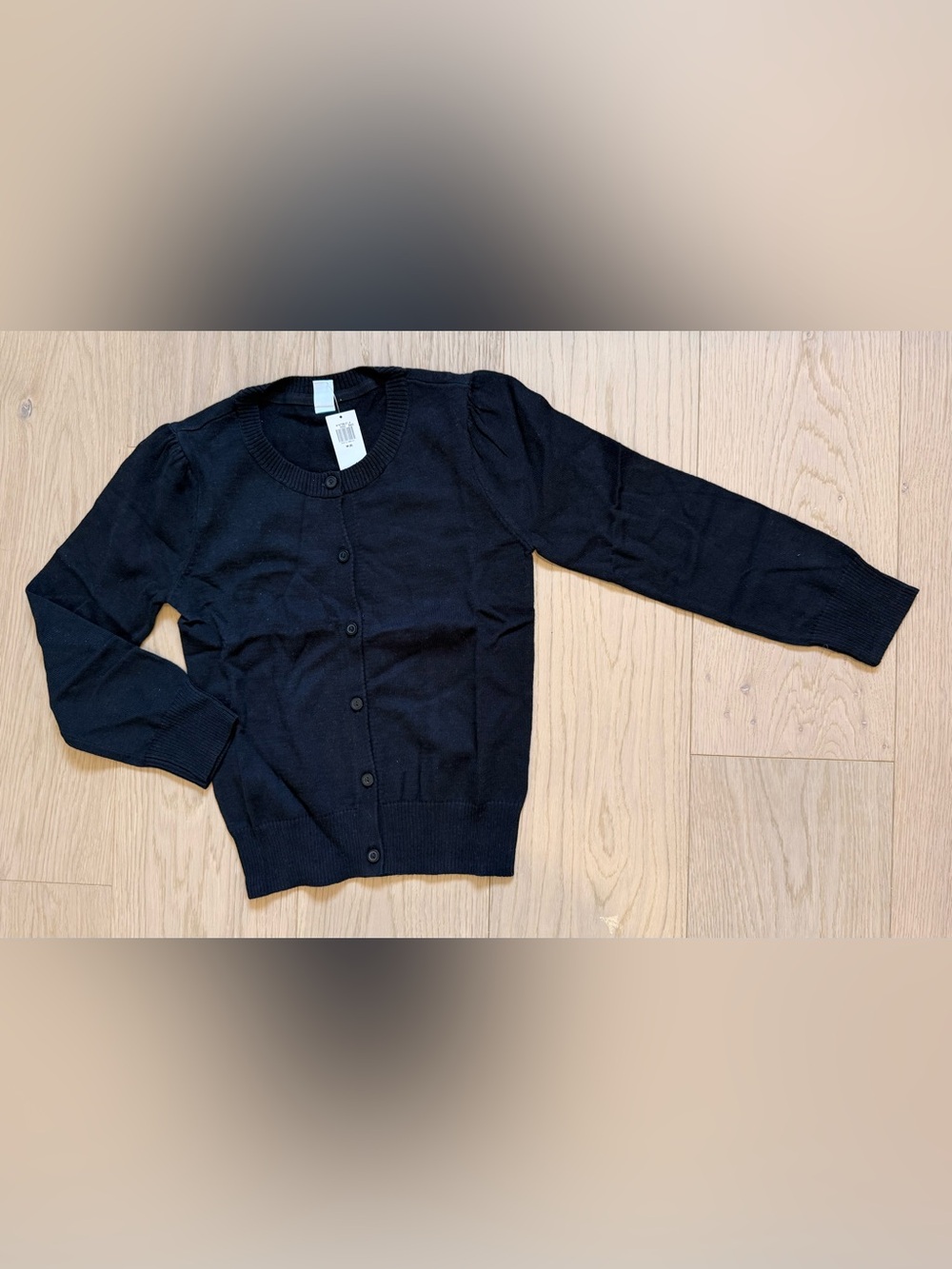 Old Navy Black Button-Front Kids Cardigan Sweater - size M (8)